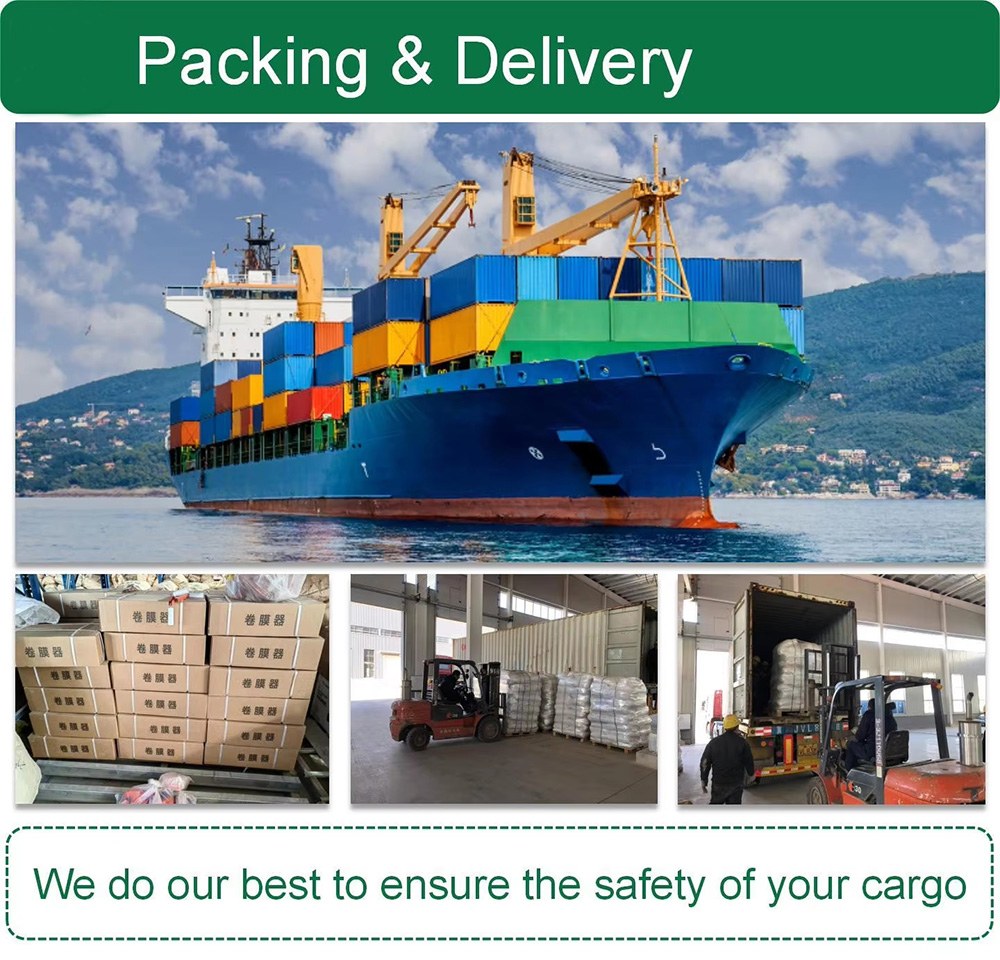 Packed greenhouse components and container shipping for export