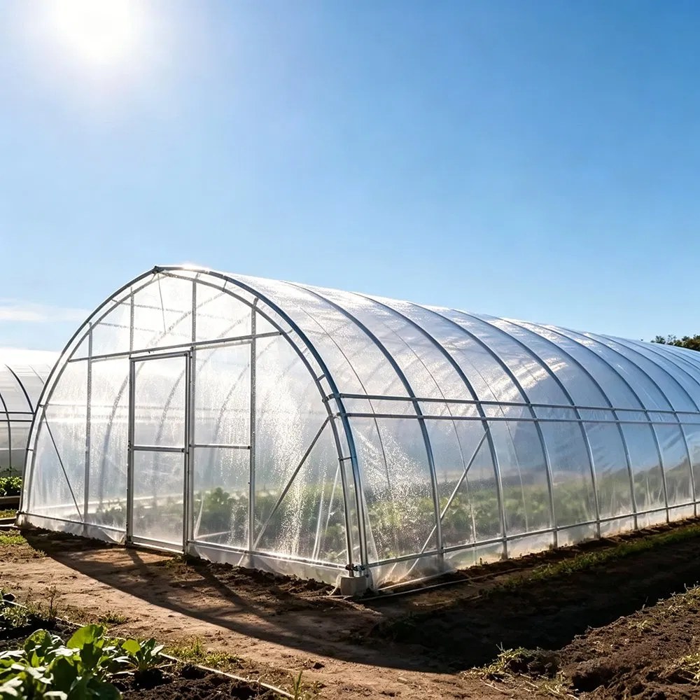 275g Zinc Coat Hoop House Kit with Side Vents for Vegetable Farms